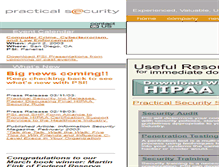 Tablet Screenshot of practicalsecurity.com